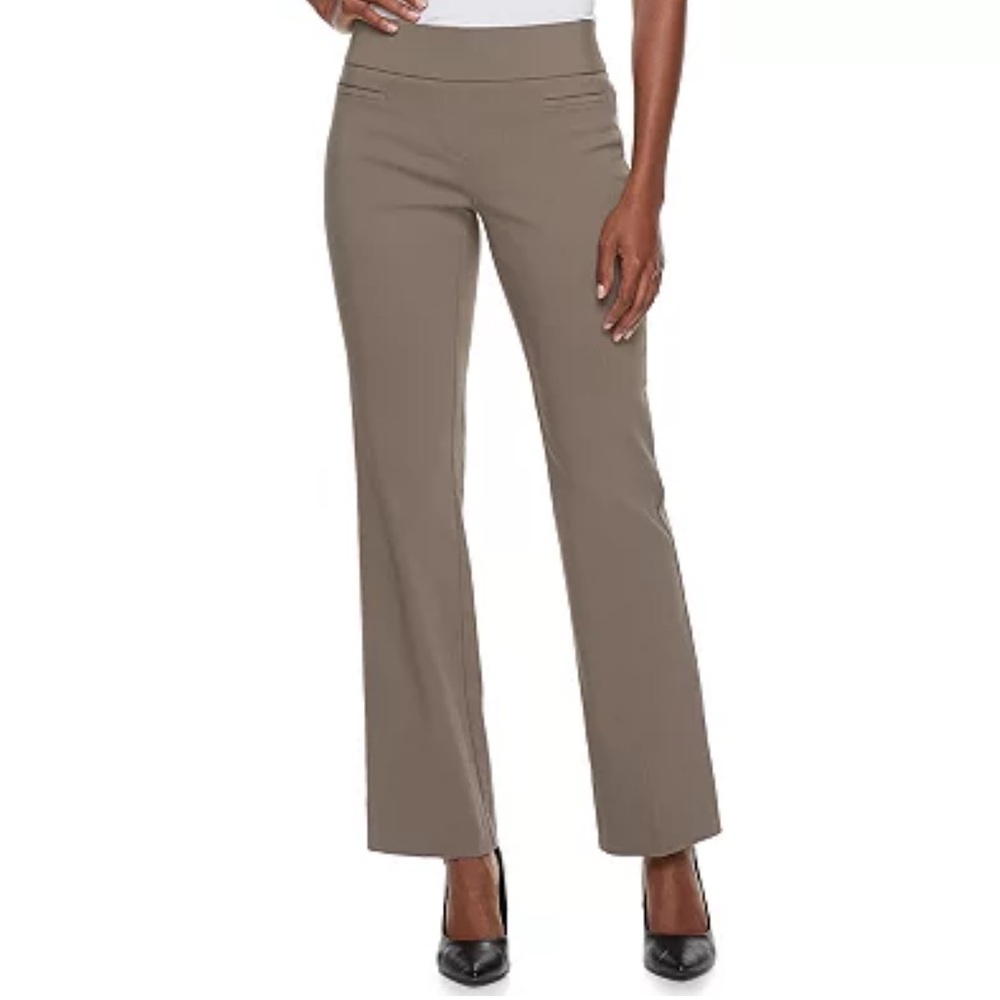 Women's Apt. 9® Brynn Midrise Pull-On Bootcut Dress Pants 12